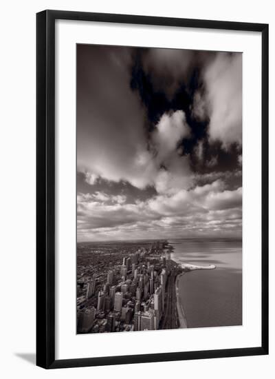 Chicago Aloft BW-Steve Gadomski-Framed Photographic Print