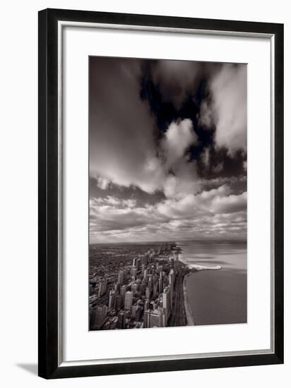 Chicago Aloft BW-Steve Gadomski-Framed Photographic Print