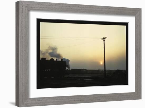 Chicago and North Western Railyard-Jack Delano-Framed Art Print