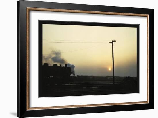 Chicago and North Western Railyard-Jack Delano-Framed Art Print