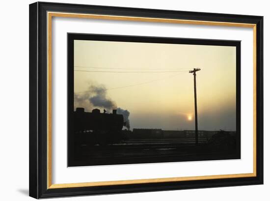Chicago and North Western Railyard-Jack Delano-Framed Art Print