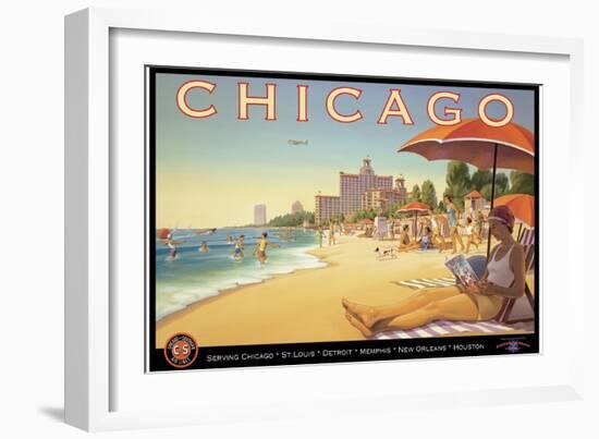 Chicago and Southern Air-Kerne Erickson-Framed Premium Giclee Print