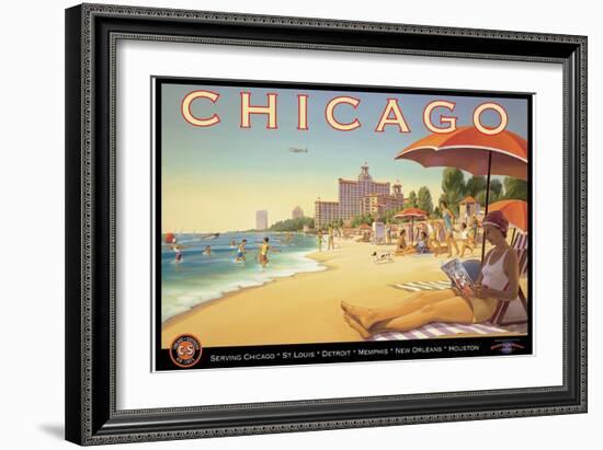 Chicago and Southern Air-Kerne Erickson-Framed Premium Giclee Print