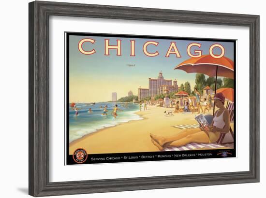 Chicago and Southern Air-Kerne Erickson-Framed Art Print