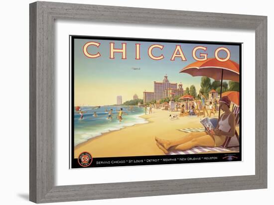 Chicago and Southern Air-Kerne Erickson-Framed Art Print