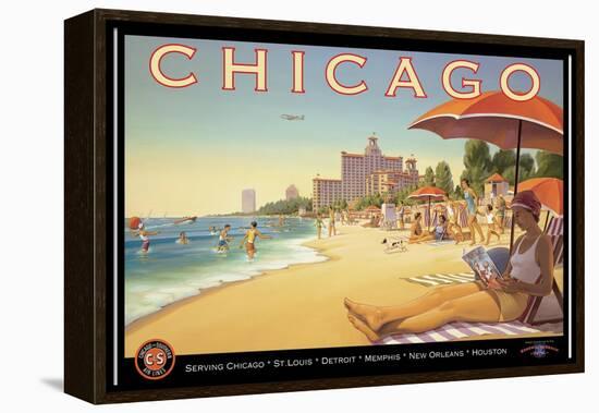 Chicago and Southern Air-Kerne Erickson-Framed Stretched Canvas