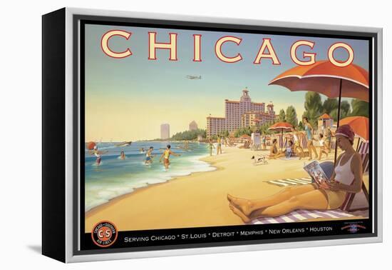 Chicago and Southern Air-Kerne Erickson-Framed Stretched Canvas