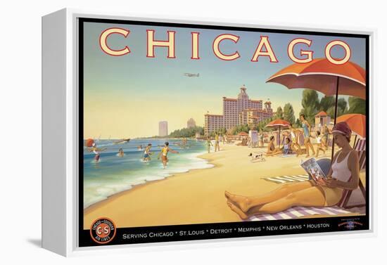 Chicago and Southern Air-Kerne Erickson-Framed Stretched Canvas