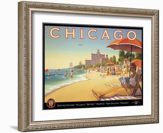 Chicago and Southern Air-Kerne Erickson-Framed Art Print