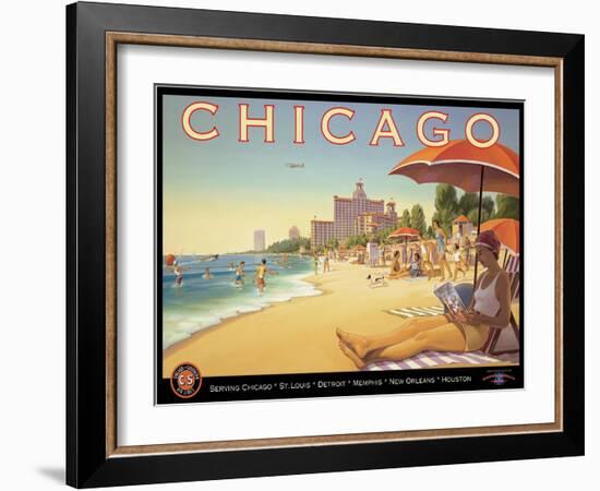 Chicago and Southern Air-Kerne Erickson-Framed Art Print