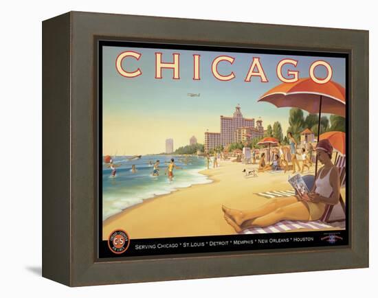 Chicago and Southern Air-Kerne Erickson-Framed Stretched Canvas