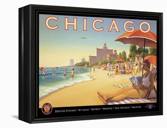 Chicago and Southern Air-Kerne Erickson-Framed Stretched Canvas