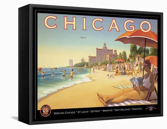 Chicago and Southern Air-Kerne Erickson-Framed Stretched Canvas