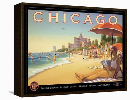 Chicago and Southern Air-Kerne Erickson-Framed Stretched Canvas