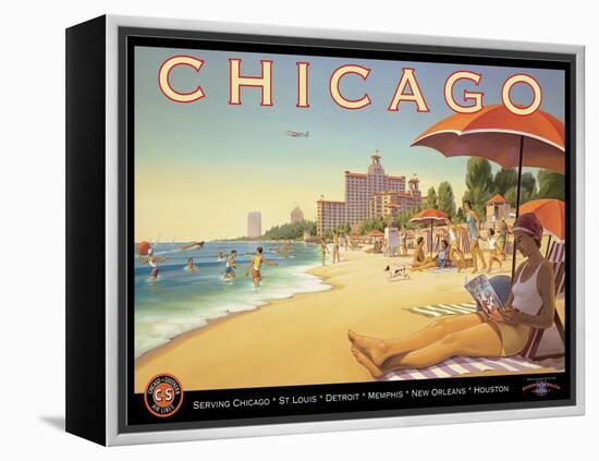 Chicago and Southern Air-Kerne Erickson-Framed Stretched Canvas