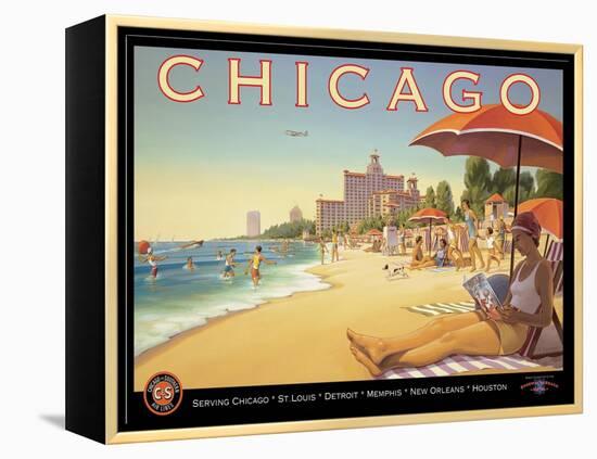 Chicago and Southern Air-Kerne Erickson-Framed Stretched Canvas