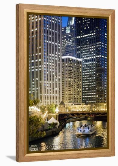 Chicago at Night #2, Chicago '07 - Color-Monte Nagler-Framed Premier Image Canvas