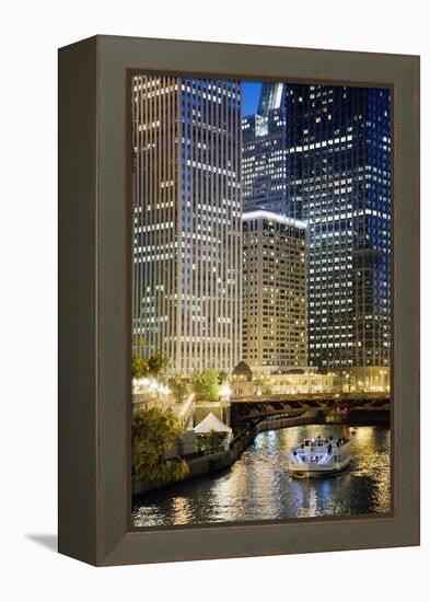 Chicago at Night #2, Chicago '07 - Color-Monte Nagler-Framed Premier Image Canvas