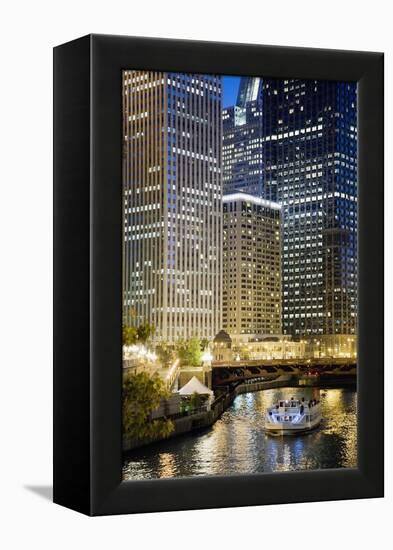 Chicago at Night #2, Chicago '07 - Color-Monte Nagler-Framed Premier Image Canvas