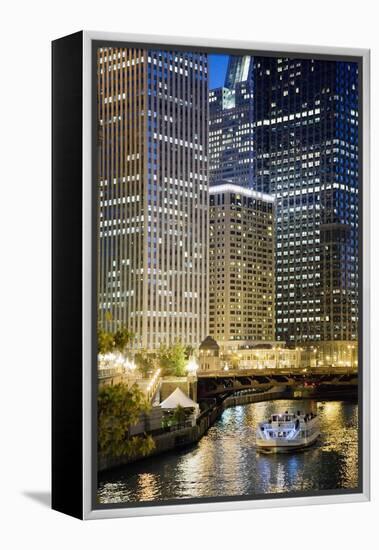 Chicago at Night #2, Chicago '07 - Color-Monte Nagler-Framed Premier Image Canvas