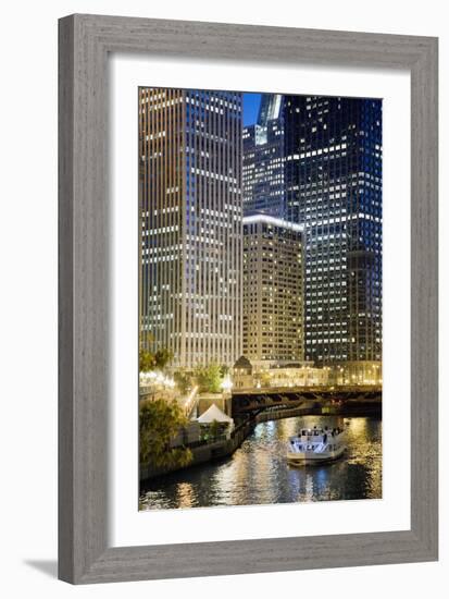 Chicago at Night #2, Chicago '07 - Color-Monte Nagler-Framed Photographic Print