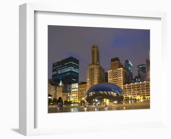 Chicago At Night-Patrick Warneka-Framed Photographic Print