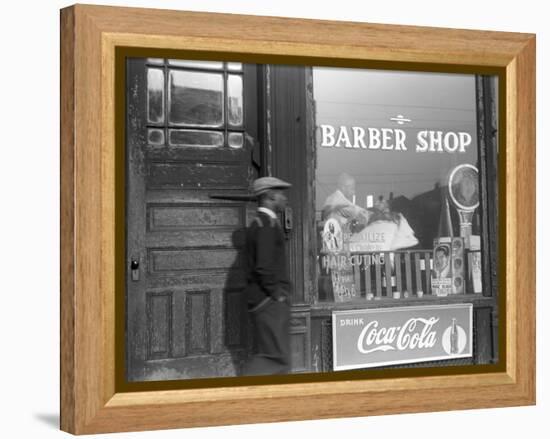 Chicago: Barber Shop, 1941-Edwin Rosskam-Framed Premier Image Canvas