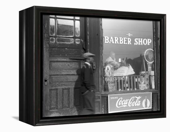 Chicago: Barber Shop, 1941-Edwin Rosskam-Framed Premier Image Canvas