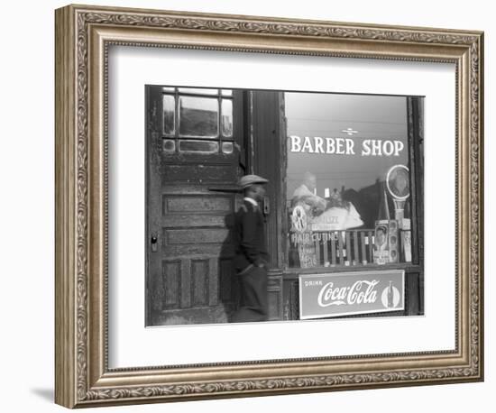 Chicago: Barber Shop, 1941-Edwin Rosskam-Framed Photographic Print