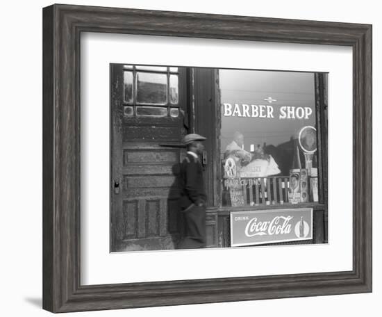 Chicago: Barber Shop, 1941-Edwin Rosskam-Framed Photographic Print