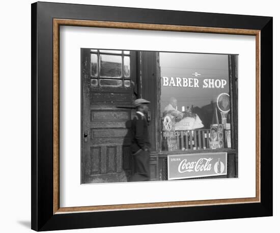 Chicago: Barber Shop, 1941-Edwin Rosskam-Framed Photographic Print