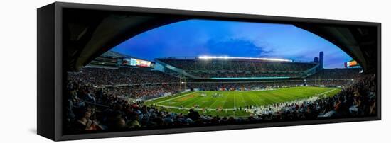 Chicago Bears At Soldier Field-Steve Gadomski-Framed Premier Image Canvas