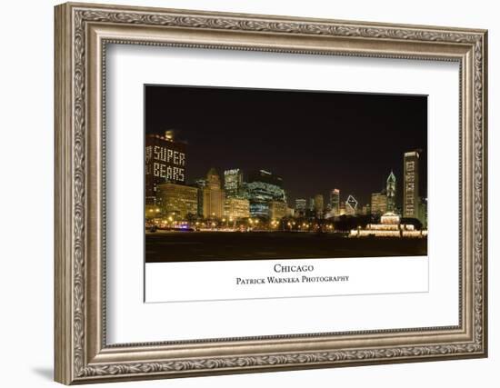 Chicago Bears Skyline-Patrick Warneka-Framed Photographic Print