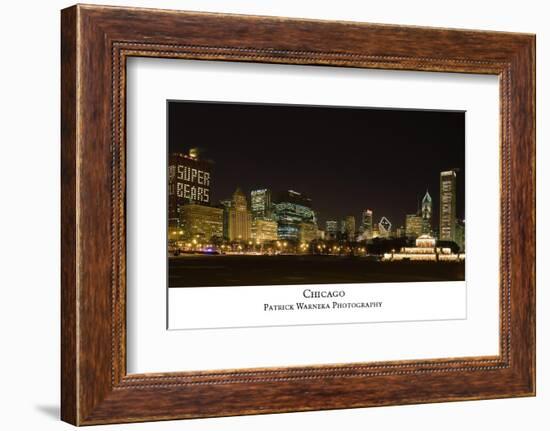 Chicago Bears Skyline-Patrick Warneka-Framed Photographic Print