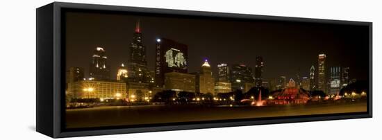 Chicago Black Hawks Skyline-Patrick Warneka-Framed Premier Image Canvas