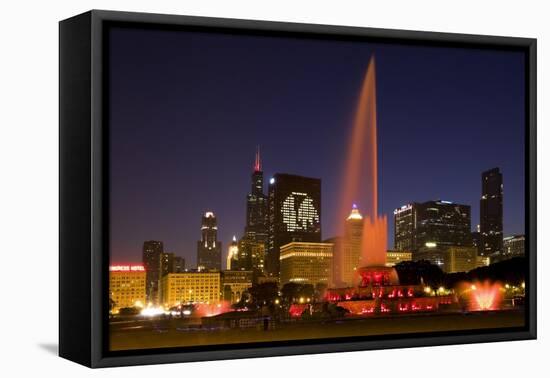 Chicago Black Hawks Skyline-Patrick Warneka-Framed Premier Image Canvas