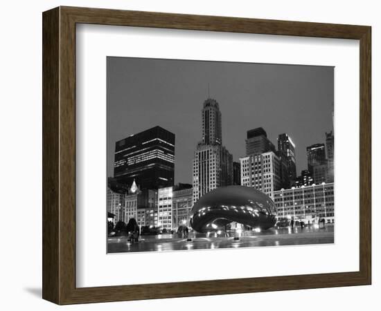 Chicago Black White-Patrick Warneka-Framed Photographic Print