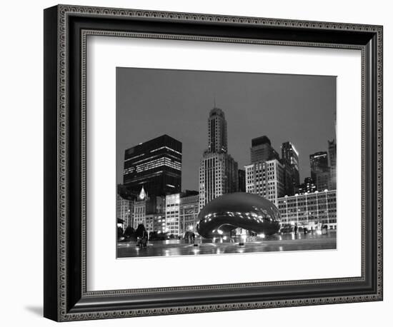 Chicago Black White-Patrick Warneka-Framed Photographic Print