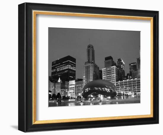 Chicago Black White-Patrick Warneka-Framed Photographic Print