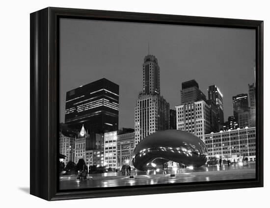 Chicago  Black &White-Patrick  J. Warneka-Framed Premier Image Canvas