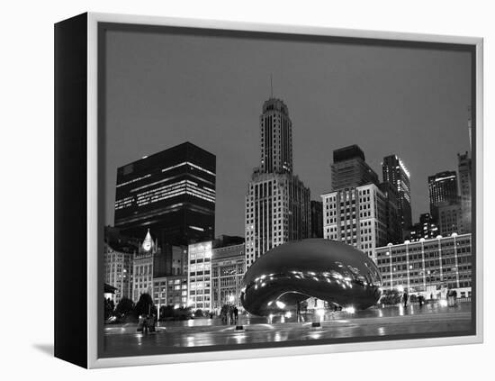 Chicago  Black &White-Patrick  J. Warneka-Framed Premier Image Canvas