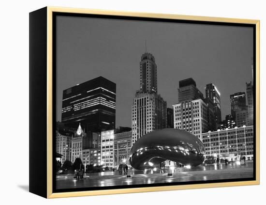 Chicago  Black &White-Patrick  J. Warneka-Framed Premier Image Canvas