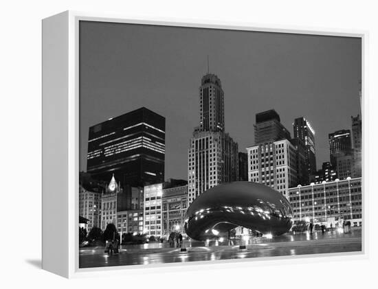 Chicago  Black &White-Patrick  J. Warneka-Framed Premier Image Canvas