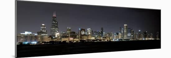 Chicago Blackhawks Skyline Lakefront-Patrick Warneka-Mounted Photographic Print