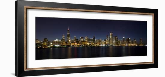 Chicago Blackhawks Skyline-Patrick Warneka-Framed Photographic Print