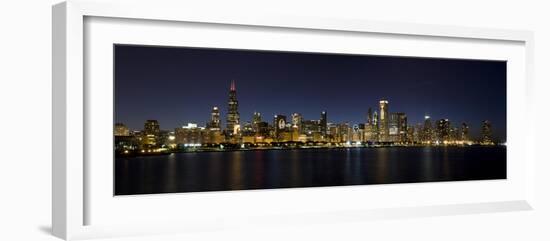 Chicago Blackhawks Skyline-Patrick Warneka-Framed Photographic Print