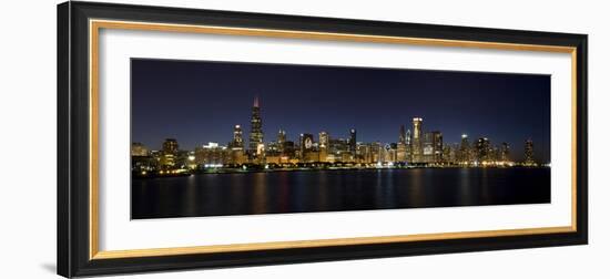 Chicago Blackhawks Skyline-Patrick Warneka-Framed Photographic Print