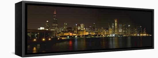 Chicago Blackhawks Skyline-Patrick Warneka-Framed Premier Image Canvas