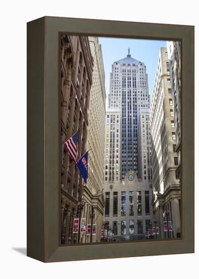 Chicago Board of Trade Building, Downtown Chicago, Illinois, United States of America-Amanda Hall-Framed Premier Image Canvas