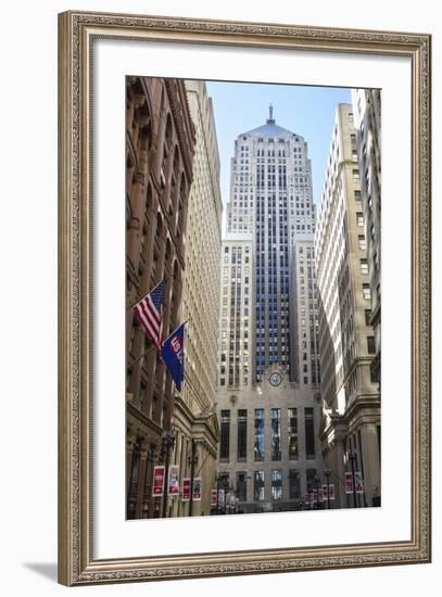 Chicago Board of Trade Building, Downtown Chicago, Illinois, United States of America-Amanda Hall-Framed Photographic Print